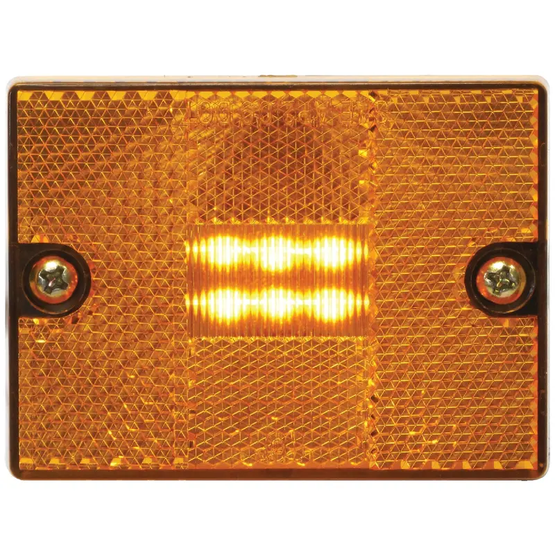 Peterson Amber Square Led Clearance Light For Trailers And Vehicles 1