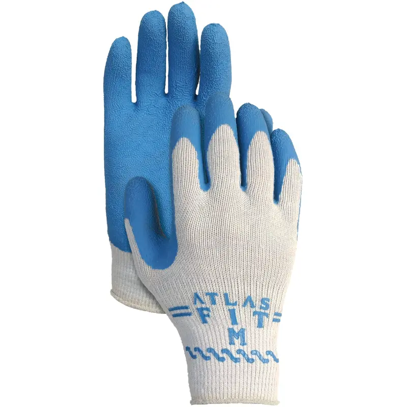 Showa Atlas Rubber-Coated Work Gloves – Men’S Large, Durable Grip 1