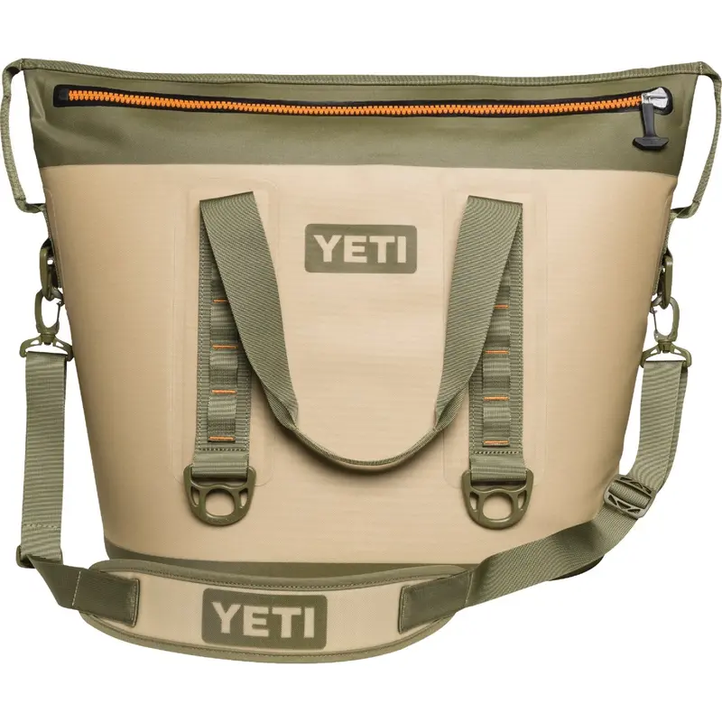 Yeti Hopper Two Soft-Sided Cooler – Holds 34 Cans, Tan Color 1